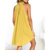 H2Orchard Womens Holiday Irregular Dress Ladies Summer Beach Sleeveless Party Dress