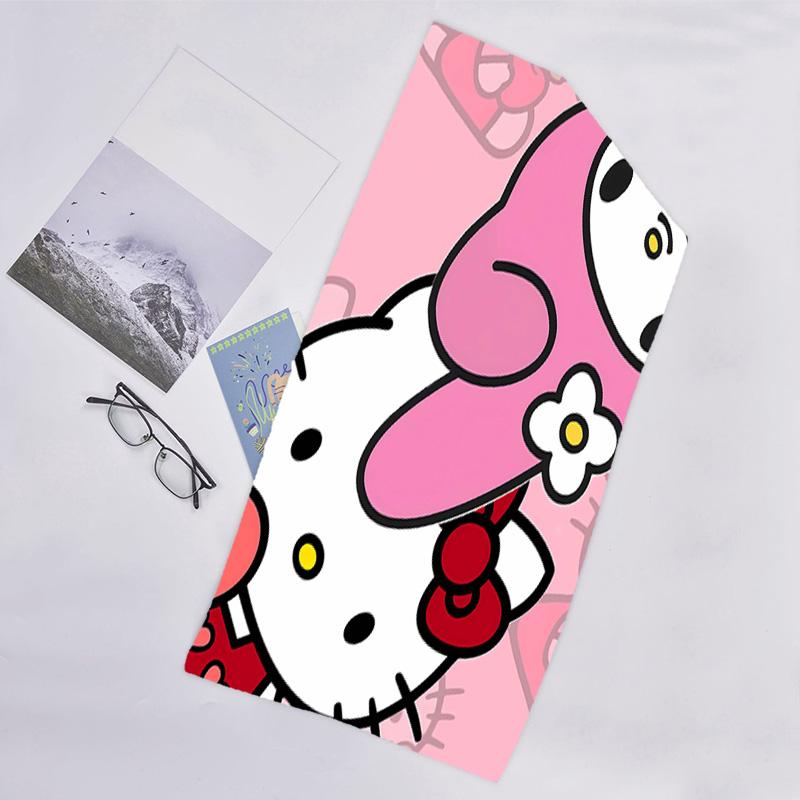 1pc Sanrio2 Beach Towel, Beach and Seaside Swimming Pool Equipment, Fashion Pattern, Rectangular, Travel Essentials