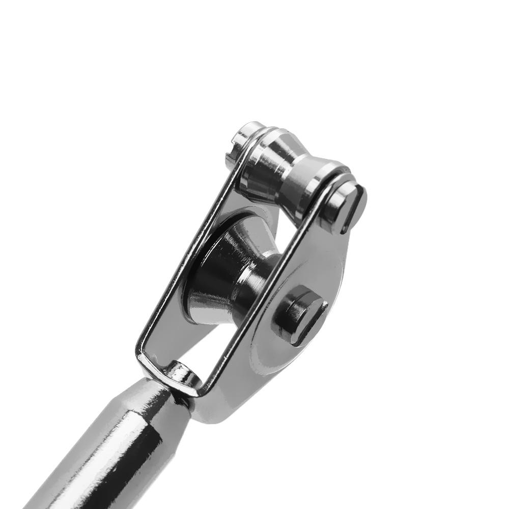 Replacement  Stainless Steel Roller Rod Tip Guide Double Roll Line Tip Top Ring Fishing Pole Rod