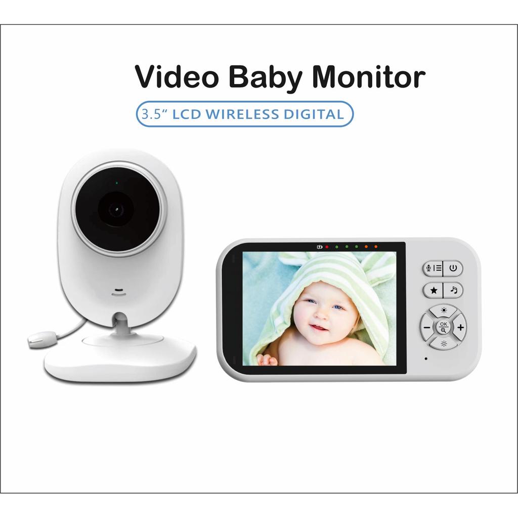 Няня SP316 Видеоняня 2,4G Беспроводная с 3,5-дюймовым ЖК-дисплеем 2-сторонняя аудиоразговорная камера наблюдения ночного видения