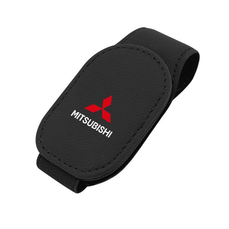 Car Sunglasses Clip Card Ticket Holder Stand Eyeglasses Car Accessories For Mitsubishi ASX Chaveiro Lancer Outlander Pajero EX
