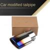 Моторы Задняя бабка Глушитель Наконечник Труба из нержавеющей стали Хромированная отделка Модифицированный автомобиль Задняя выхлопная труба Аксессуары для модификации