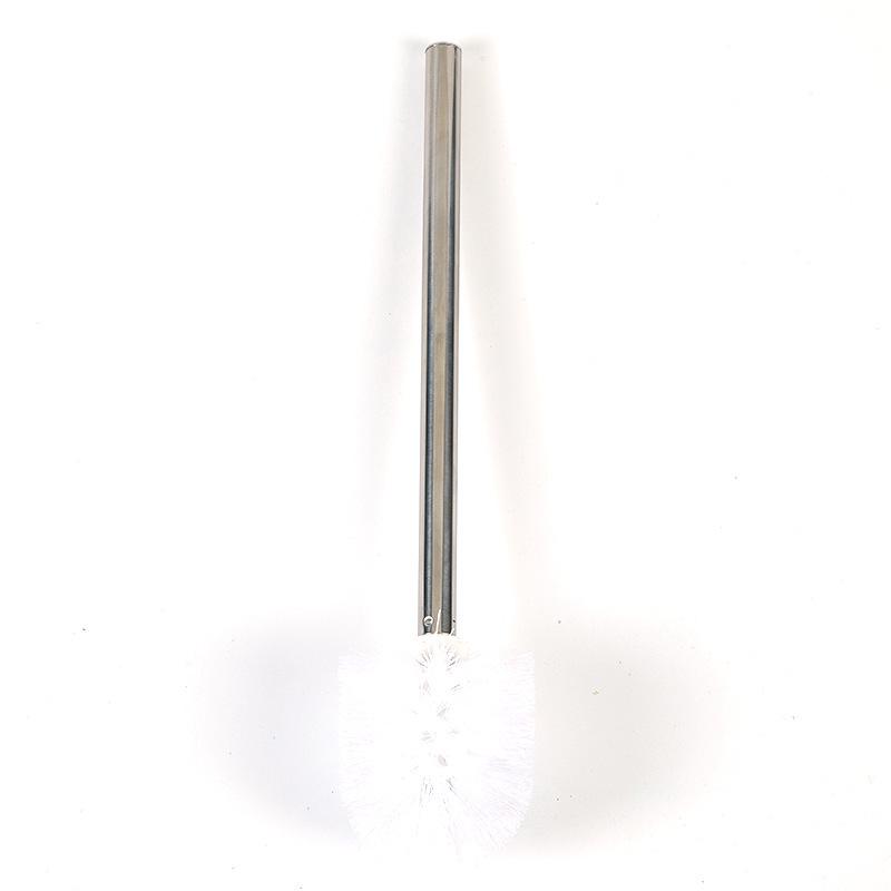 Настенный туалетный ершик с длинной ручкой и подставкой - Без мертвых зон, Идеально подходит для бытовых ванных комнат, приседающих туалетов и подвесного хранения.