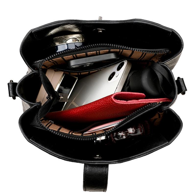 2025 новая универсальная наплечная сумка-мессенджер большой вместимости, модная сумка-ведро