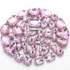 50pcs/Bag Glitter Mixed Shape Sew On Glass Rhinestone Gold Claw Crystal Buckle Diy Wedding Decoration Accessories