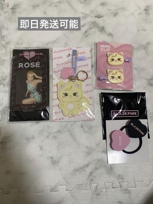 [Б/У] Подставка для торговой карты BLACKPINK Rosé, брелок, мини-клипса, резинка для волос