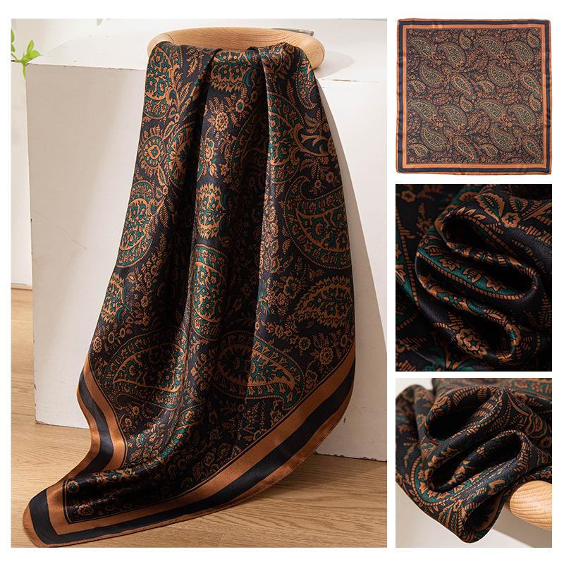 High-Quality Women's Silk Scarf: Elegant, Versatile Neck Warmer for Autumn and Winter