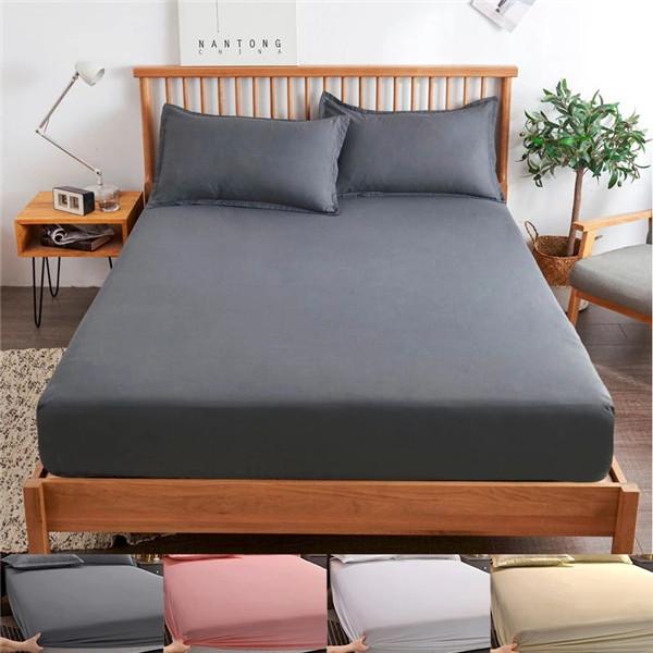 Хлопковая простыня, мягкий наматрасник, регулируемое белье, защитный чехол для кровати, покрывало 140/160/180, без наволочки