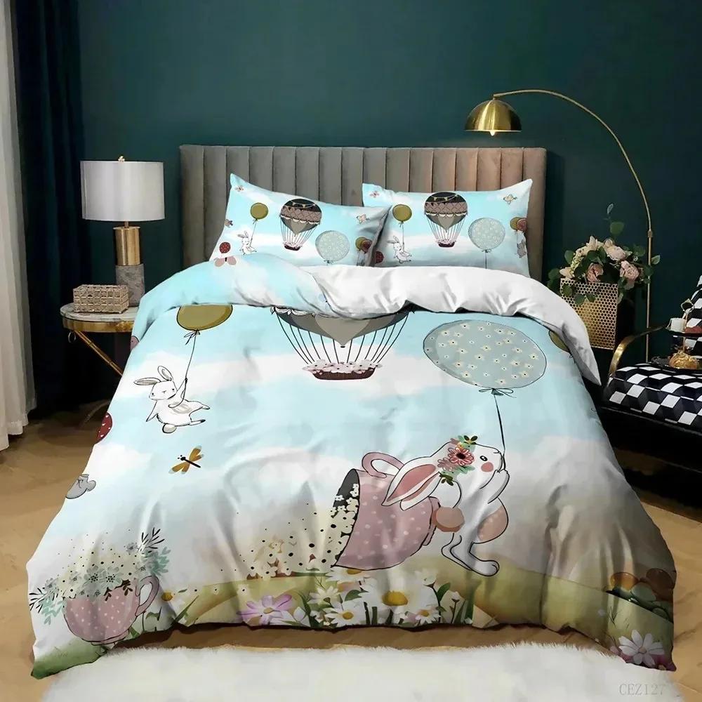 Комплект постельного белья с изображением животных Queen Cute African Animal Print Twin Комплект постельного белья из микрофибры с красочными животными джунглей для вечеринки в зоопарке Покрывало для пододеяльника