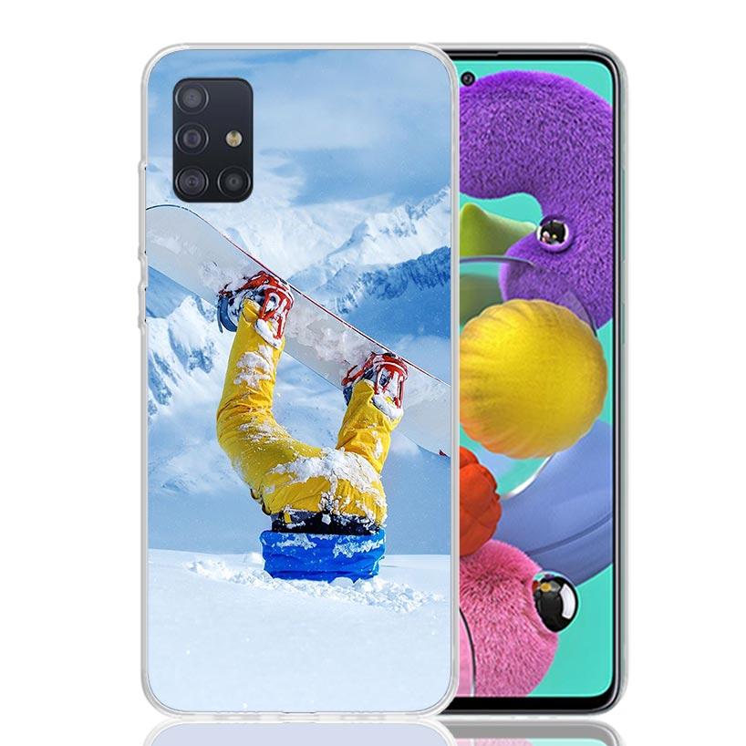 Adventure Snowboarding Extreme Phone Case For Samsung Galaxy A52 A32 A22 A12 A02S A50S A30S A51 A31 AA71 Note 20 Ultra 10 S10 Pl
