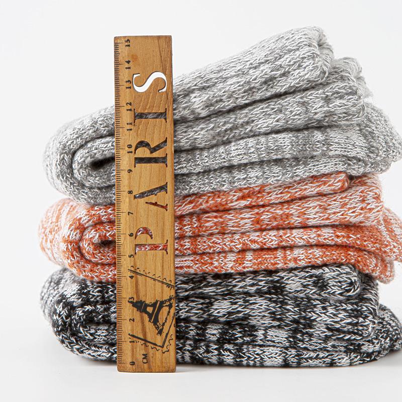 5/10 пар Удобные Повседневные и Универсальные Осенне-Зимние Женские Носки Разноцветные Ретро Цветовая Гамма Утепленные Теплые Флисовые Носки для Женщин