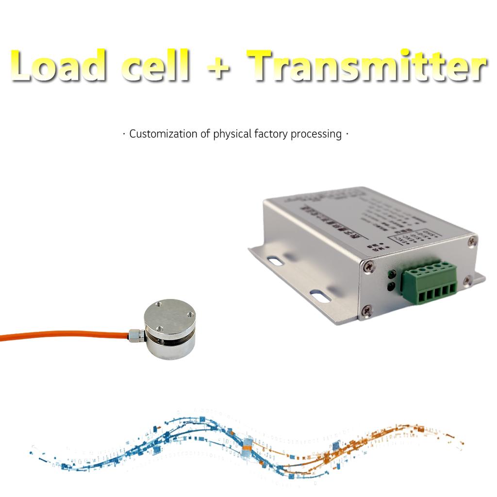 Miniature Load Cell with RS485 Digital Transmitter Modbus-RTU Output High Precision Pressure Sensor 500kg 1000kg 2000kg