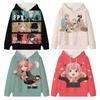 Spy X Family Hoodie Cartoon Anya Forger Pullover Loyor Yor Forger Boys Girls Personality Outfits Tops Children Gift Clothes