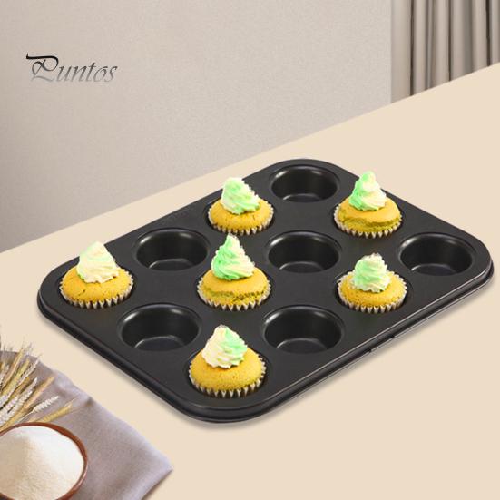 Антипригарная форма для кексов на 12 штук, которую можно мыть в посудомоечной машине, безопасное пищевое покрытие, легкосъемная форма для кексов