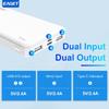 EAGET Портативное зарядное устройство Power Bank емкостью 10000 мАч для быстрой зарядки мобильных устройств с технологией зарядки PowerIQ и USB-C для iPhone 15 и Android