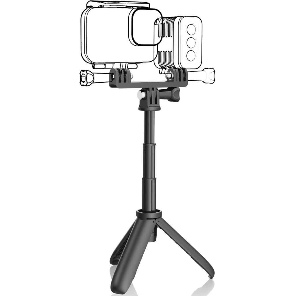 Складной штатив для Gopro Mini Портативный монопод Vlog Штатив для Go Pro Hero Black Session Osmo Action Camera Аксессуар