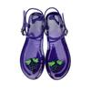Women Slippers Transparent PVC Fruit Decoration Sandals For Ladies Summer Outdoor Buckle Strap Beach Shoes Female Fashion