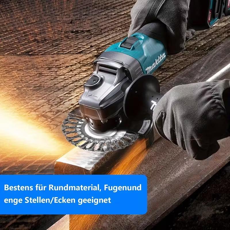 5/6 Inch Steel Wire Wheel Universal Garden Weeding Brush Removal Rust Weed Brush Cutter Head Lawn Mower Brush Cutter Tools