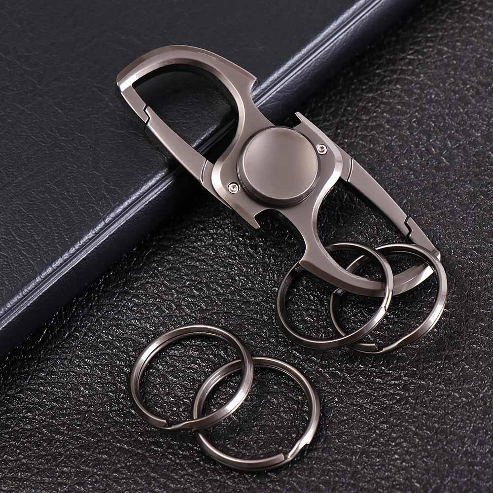 Hand Spinner Fidget Bottle Opener Stainless Steel Car Key Waist Pendant  Teens