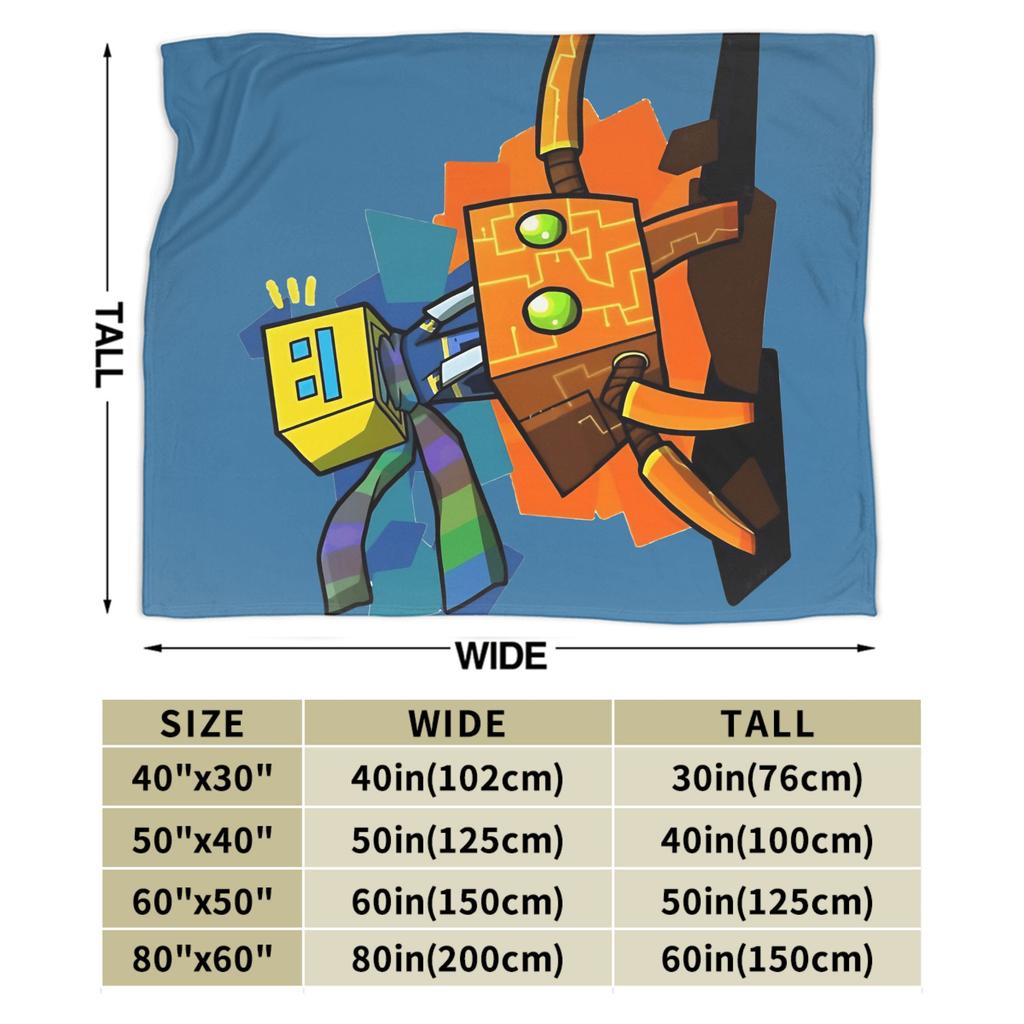 Geometry Dash Gaming Game Plush Blankets Winter Super Soft Flannel Throw Blanket Child Sofa Bed Graphic Bedspread Cover