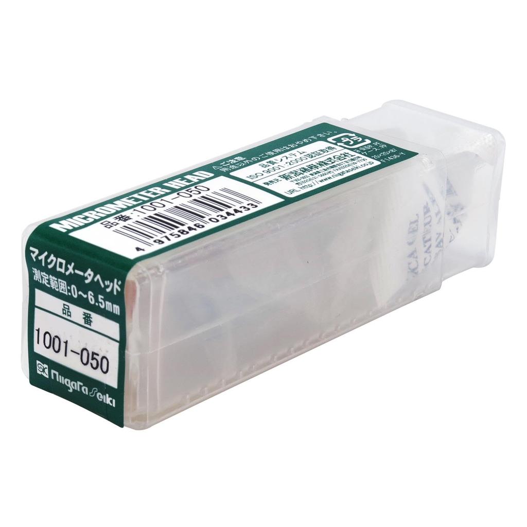 Niigata Seiki SK Micrometer Head, Straight Stem, 0-6.5mm, 1001-050