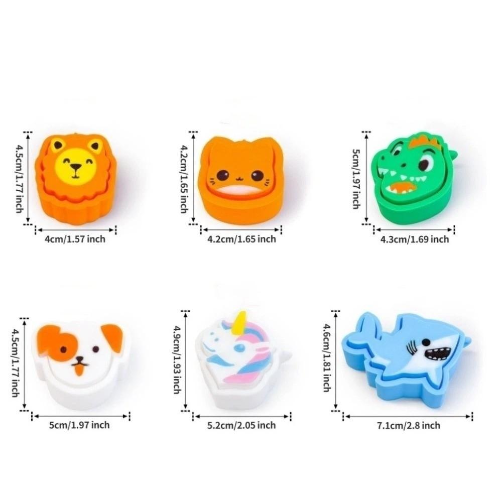 Cute Animal Shape Keychain PLA Bag Accessories Fashion Press Keyboard Keyring Kids
