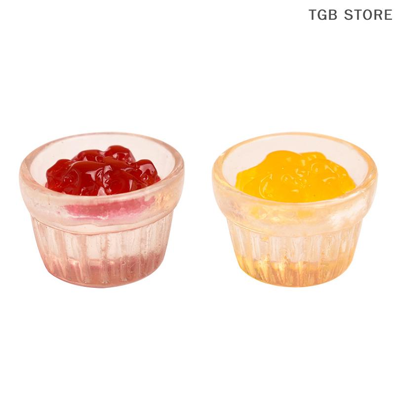 10 шт. Миниатюрная еда Мини Клубничный джем Манго Декорация для игровой сцены