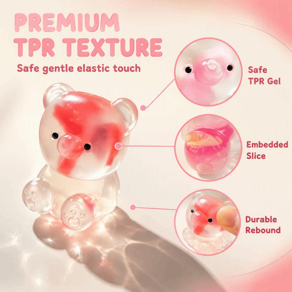 Colorful Little Bear Squeeze Toy Slow Rebound Slow Rising Toy Bear Fidget Toy Birthday Party Favor
