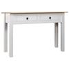 VidaXL Console Table White 110x40x72 Cm Solid Pine Panama Range 282681