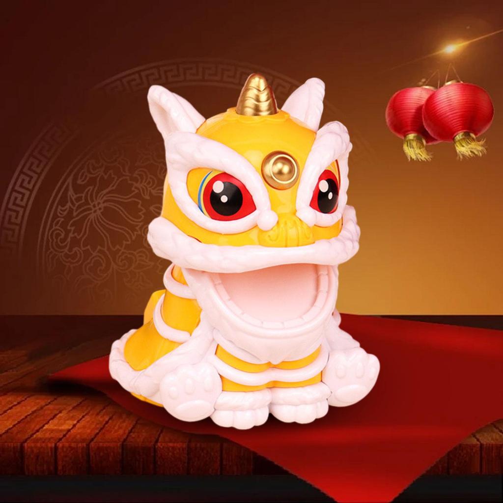 Украшение в виде льва, фигурки в китайском стиле, настольная скульптура, яркое настольное украшение, фигурка-болванчик для новоселья дома