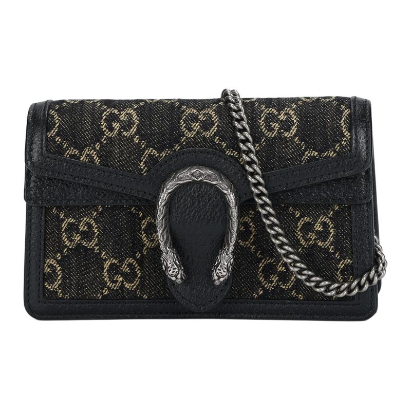 Gucci shoulder bag Dionysus distressed old flower logo tiger head buckle chain strap jacquard patchwork denim patchleather hand-held crossbody super