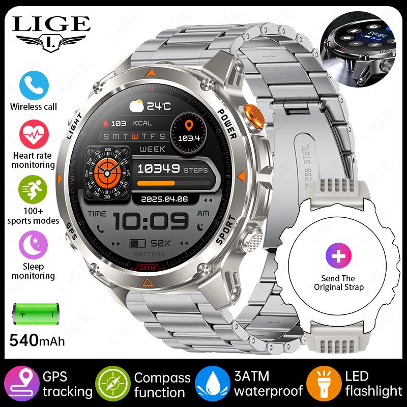 Новые Профессиональные Спортивные Умные Часы GPS Трек Outdoor RIDE Run Компас Высотомер 3ATM Фитнес Браслеты 540 мАч Часы