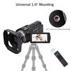 Цифровая видеокамера Andoer 4K 60FPS Ultra HD DV видеокамера 48MP 16X Zoom 3-дюймовый поворотный сенсорный ЖК-дисплей