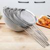Stainless Steel Colander Soy Milk Filter Noodle Scoop Flour Sieve Kitchen Oil Soy Milk Filter Baking Tool Filter Sieve Oil Leak Spoon Net Colander