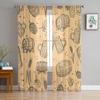 Beer Design Tulle Sheer Window Curtains For Living Room The Bedroom Modern Chiffon Voile Organza Curtains Decor Drapes