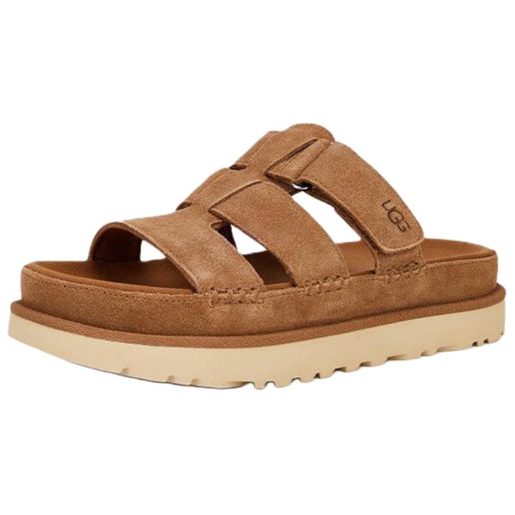 UGG Износостойкие шлепанцы для скольжения Женские Каштановые 1174090-CHE