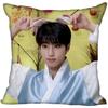 Новая наволочка KPOP с Ханом Джисоном для спальни, дома, офиса, декоративная наволочка, квадратная, на молнии, 45X45 см, сатиновая, мягкая, не выцветает
