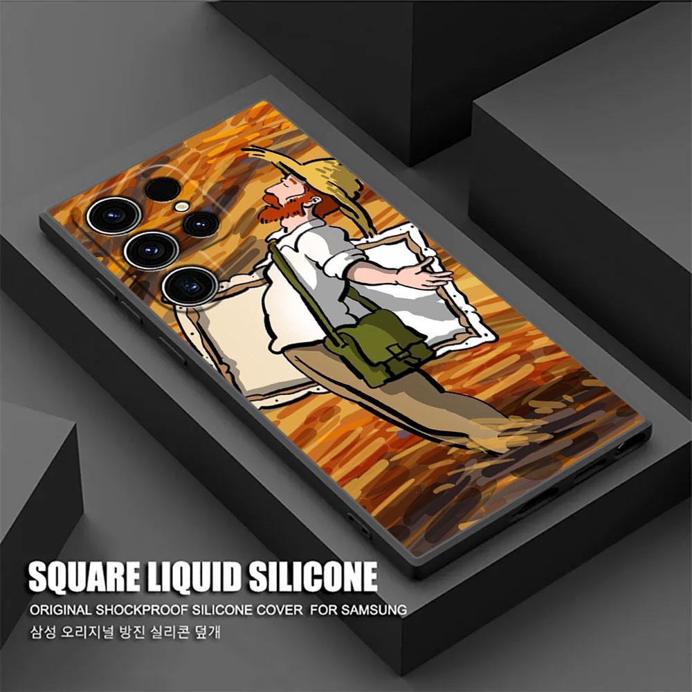 Интересный чехол с картиной Ван Гога S26Ultra для Samsung Galaxy S26 S25 S24 S23 S20 S21 FE S22 Ultra S26 Plus 5G, мягкий чехол для телефона