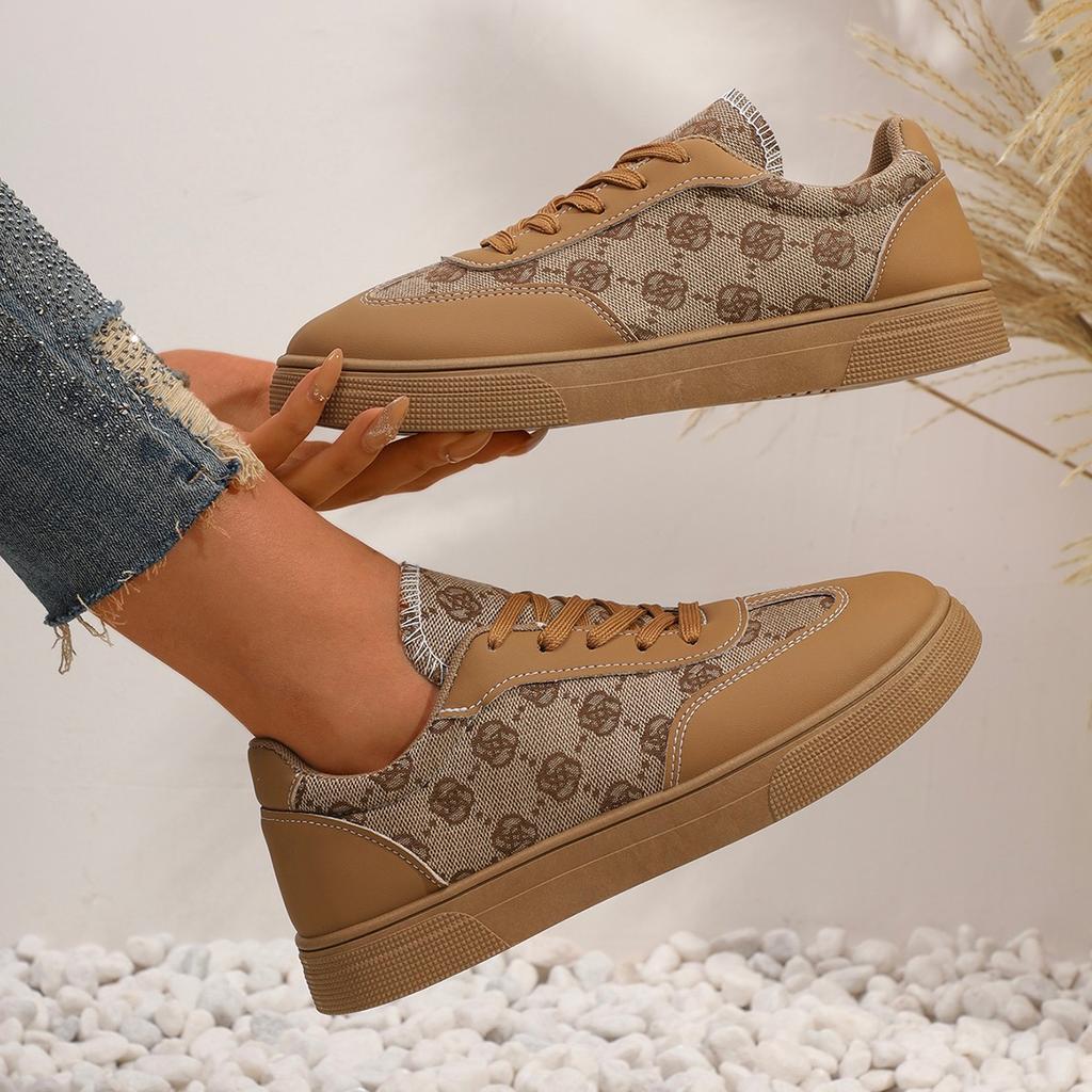 New Pattern Spring and Autumn New Designer Women's Board Shoes Fashion Low Top Plaid Casual Shoes Sneakers Ladies Sneakers