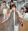 Ladies Women's Fashion Stylish Silk Gauz Chiffon Soft Stole Leopard Shawl Scarves Scarf Wrap