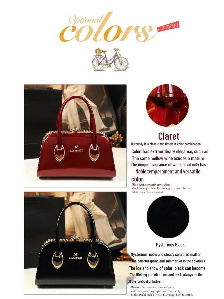 Мамина сумка из лакированной кожи: Модная сумка кроссбоди на плечо из натуральной кожи