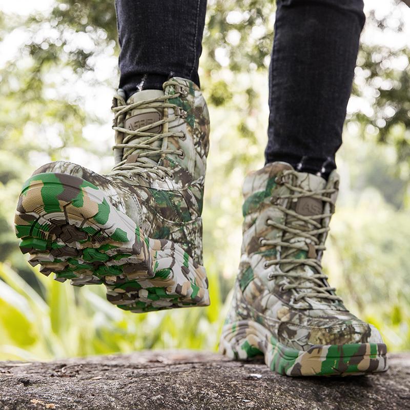 Мужские ботинки Desert, мужские повседневные высокие армейские ботинки, большие размеры, камуфляж, хаки, походная обувь для джунглей