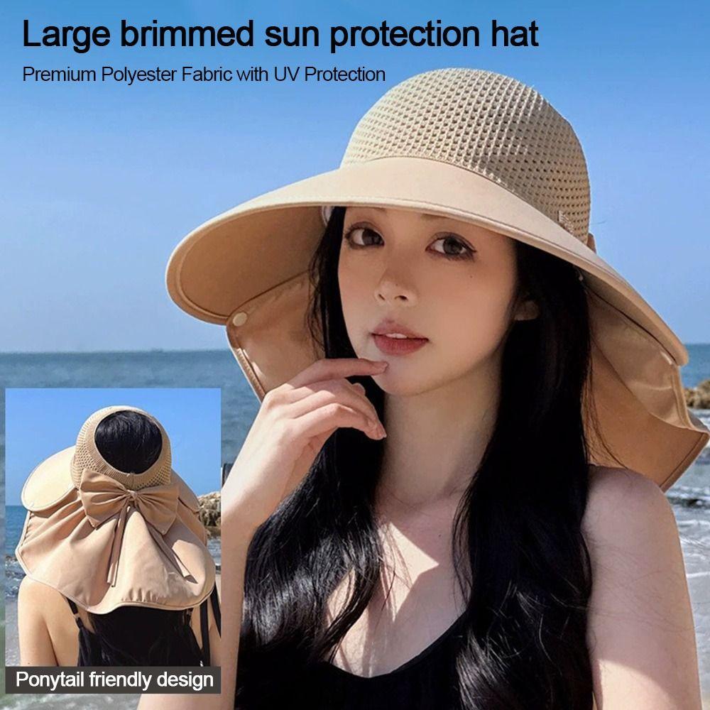 Breathable Beach Cap Wide Brim Fishing Hats Summer Sun Hat for Women  for Outdoor Activities