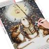 5d Diamond Painting Cross Stitch Mouse Animal Full Square Diamond Embroidery Winter