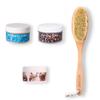 Set of Salt Scrubs + Massage Brush for Dry Massage Sisal