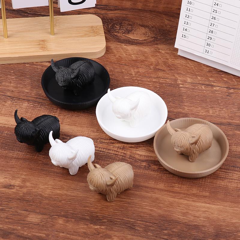 Держатель для сережек в виде коровы Хайленд, ювелирная подставка, украшение для домашнего офиса, украшения для рабочего стола, подарки