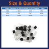 160/170/600PCS Transistor Assortment Kit - 15, 16, 17 Values PNP NPN Set Including S9012, S9013, 2N2222, S9015, S9018 TO-92