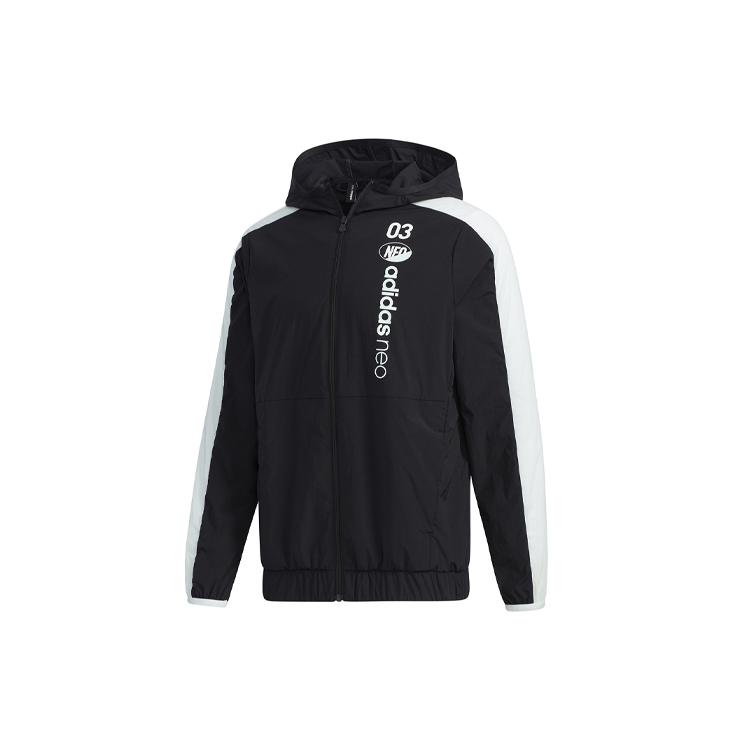 Adidas Neo Jackets Men's Black Hooded Moderate Other GK1515
