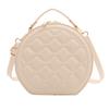 Bags Fashion Small Round Bags Niche Pressure Shell Handbags Large Capacity Textured Shoulder Bags Crossbody Bags