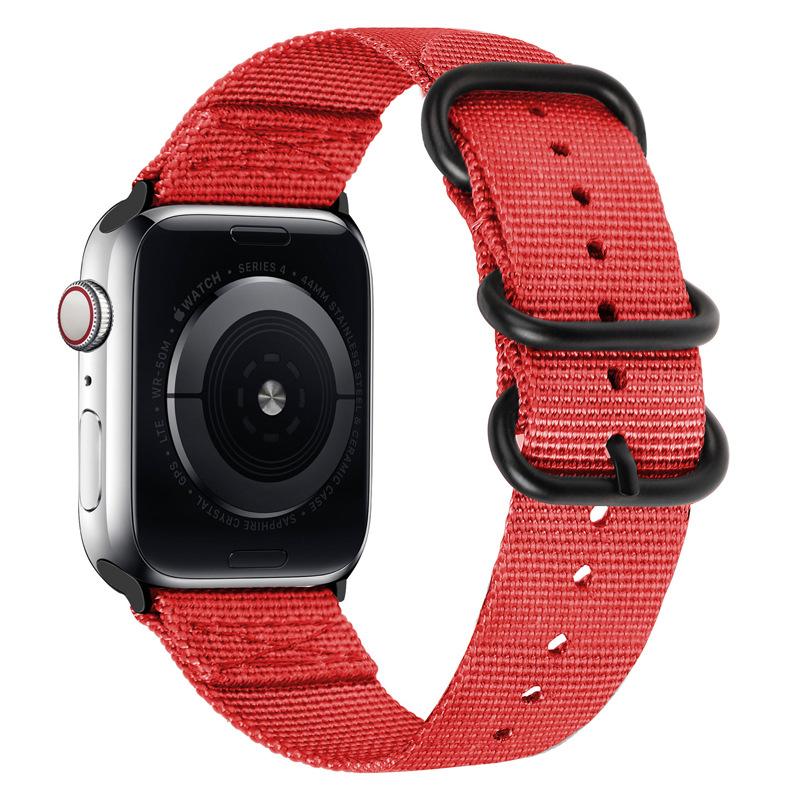 Нейлоновый ремешок для Apple Watch Ultra 2/3 49 мм Ремешок 46 мм 42 мм 45 мм 41 44 40 мм Холщовый браслет iWatch Серия 11 10 9 8 7 6 5 SE Ремень